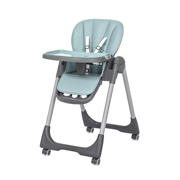 KIDILO BABY HIGH CHAIR FOLDABLE WITH HEIGHT SEAT ADJUSTABLE