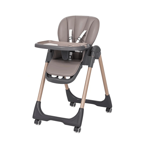 KIDILO BABY HIGH CHAIR FOLDABLE WITH HEIGHT & SEAT ADJUSTABLE