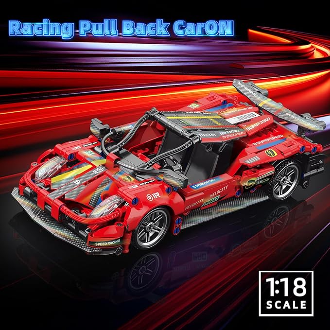 1:18 SPEED PULL BACK BLOCKS - 451PCS