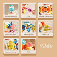 Thumbnail for 8 IN 1 BUSY BOARD CUBE MONTESSORI SENSORY TOY