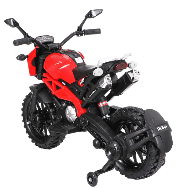 HARLEY DAVIDSON - KIDS BATTERY OPERATED RIDE ON TRAIL BIKE WITH SHOCK