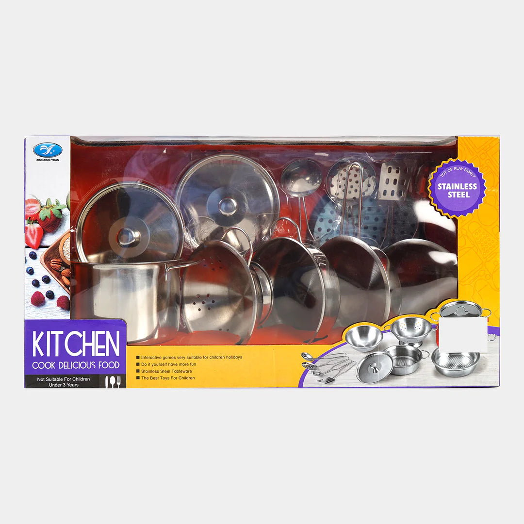 METAL KITCHEN SET FOR KIDS