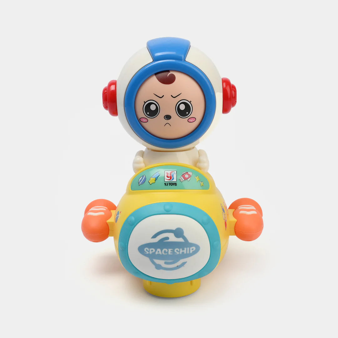CARTOON WHEEL CAR DRIVING TOY WITH LIGHT & SOUND