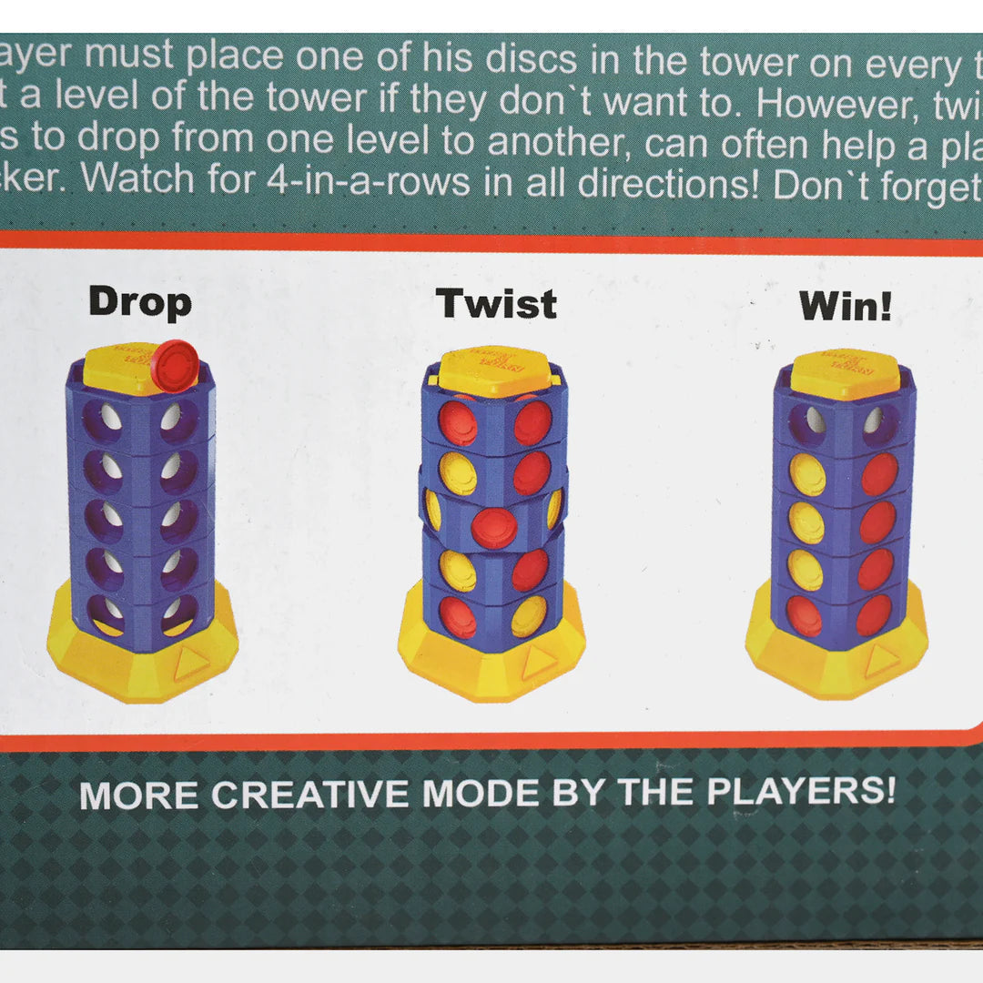 CONNECT 4 TWIST & TURN – 2-PLAYER STRATEGY GAME