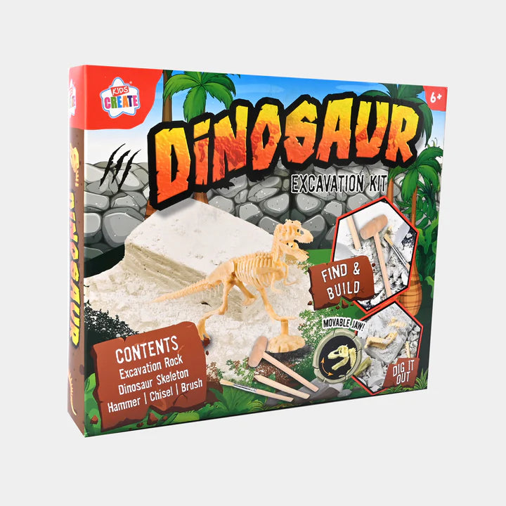 DINOSAUR EXCAVATION KIT FIND & BUILD