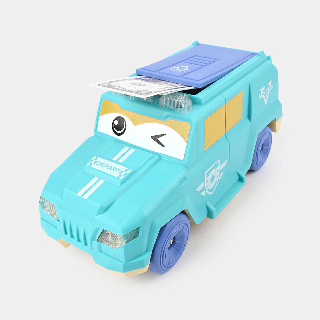 CASH THROWING MUSICAL MOVING CAR TOY FOR KIDS