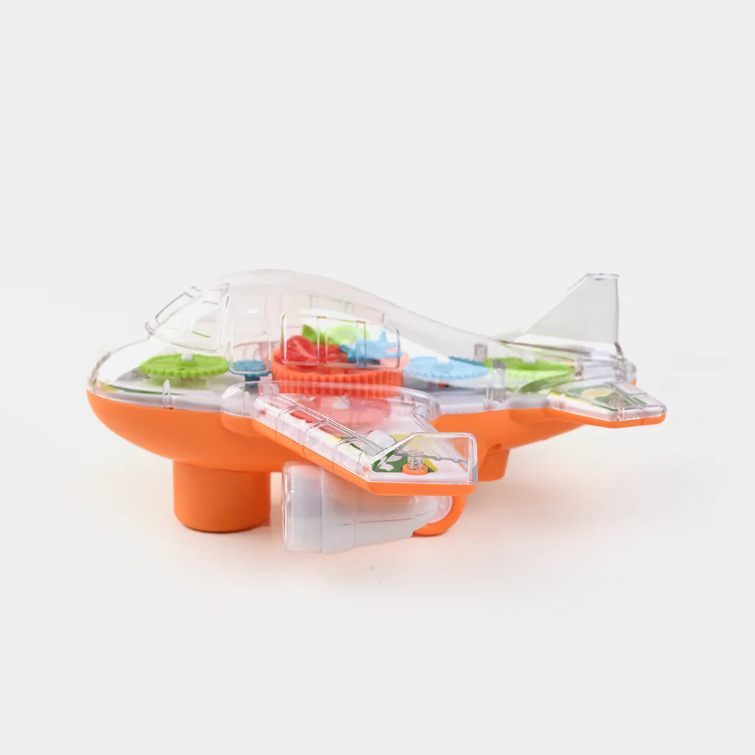 ELECTRIC GEAR PLANE WITH LIGHT MUSIC TOY FOR KIDS
