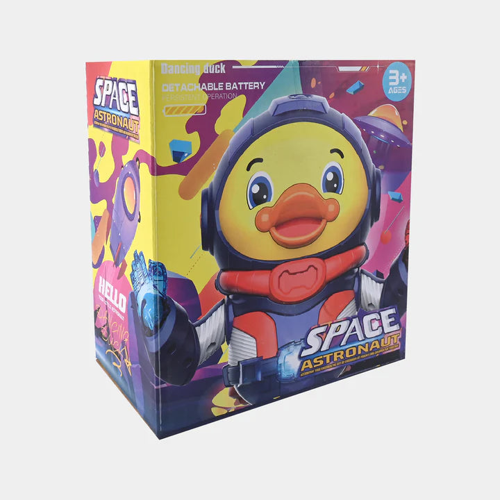 DANCING SPACE DUCK WITH LIGHTING & MUSICAL TOY