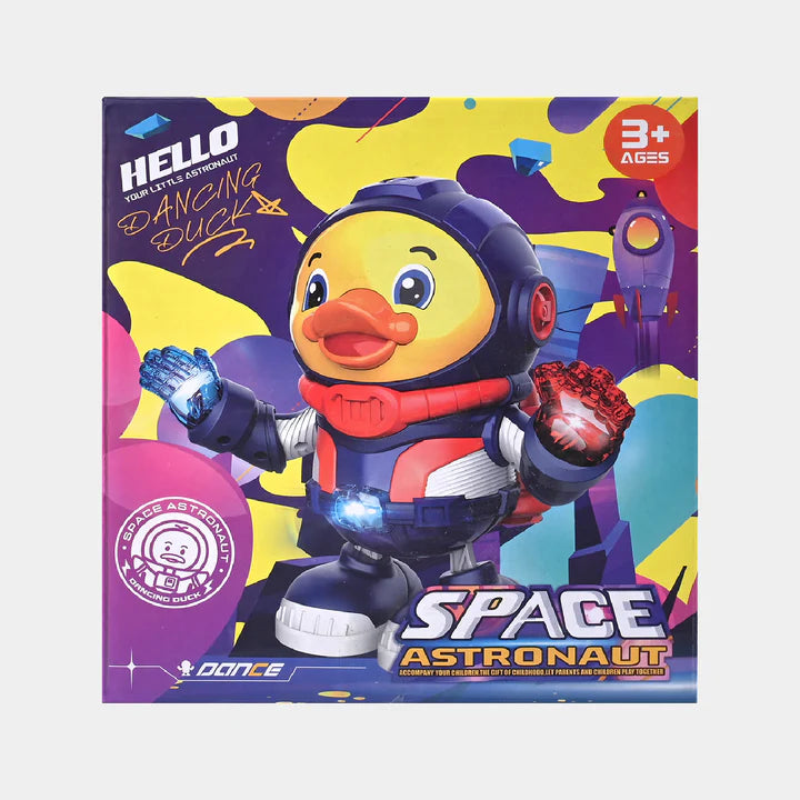 DANCING SPACE DUCK WITH LIGHTING & MUSICAL TOY