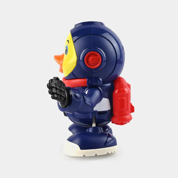 DANCING SPACE DUCK WITH LIGHTING & MUSICAL TOY