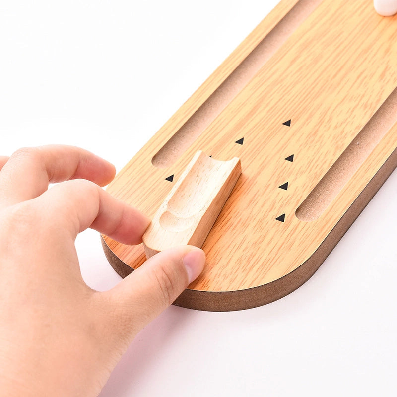 WOODEN DESKTOP BOWLING GAME