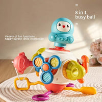 Thumbnail for 8 IN 1 BUSY BOARD CUBE MONTESSORI SENSORY TOY