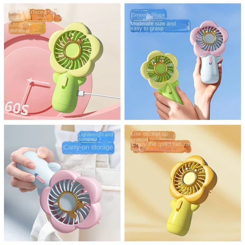 FLOWER MINI PORTABLE HAND FAN