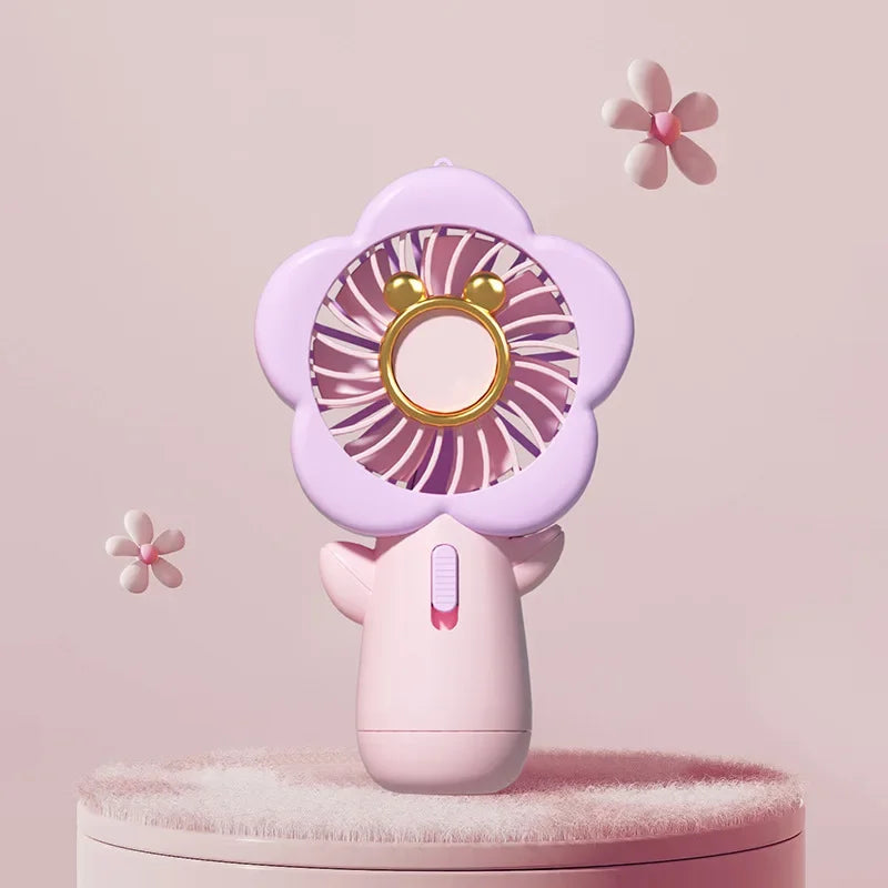 FLOWER MINI PORTABLE HAND FAN