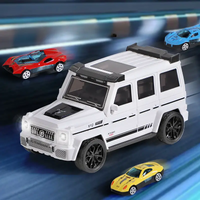 Thumbnail for 2 IN 1 DUAL TRACK INTERACTIVE ALLOY CAR SET