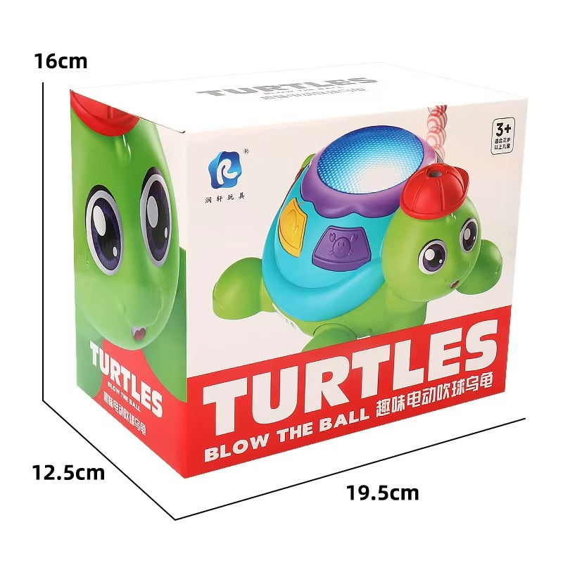 BLOW THE BALL TURTLE WITH MUSIC & LIGHTS