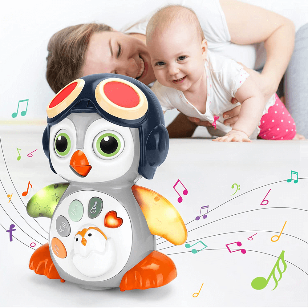 BABY MUSICAL CRAWLING PENGUIN TOY