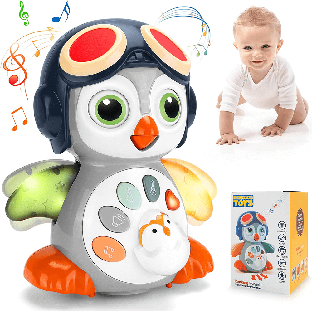 BABY MUSICAL CRAWLING PENGUIN TOY