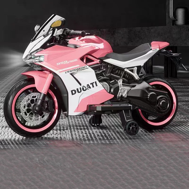 KIDS DUCATI 959 BATTERY OPERATED ELECTRIC RIDE ON BIKE