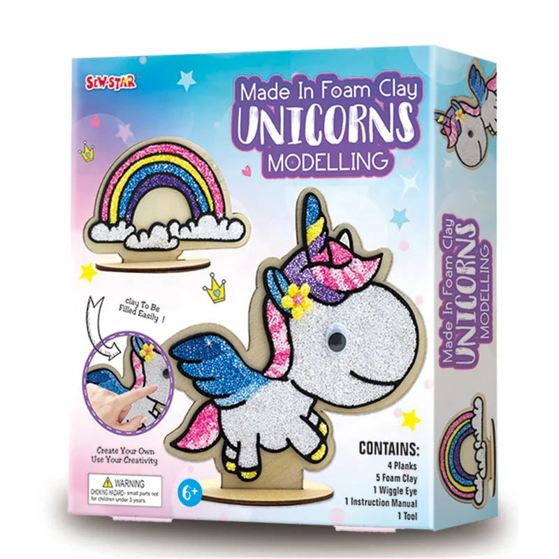 FOAM CLAY UNICORN KIT ARTS FOR KIDS