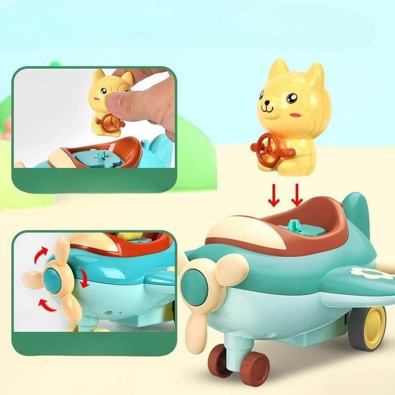 MINI CUTE PET PLANE TOY FOR KIDS