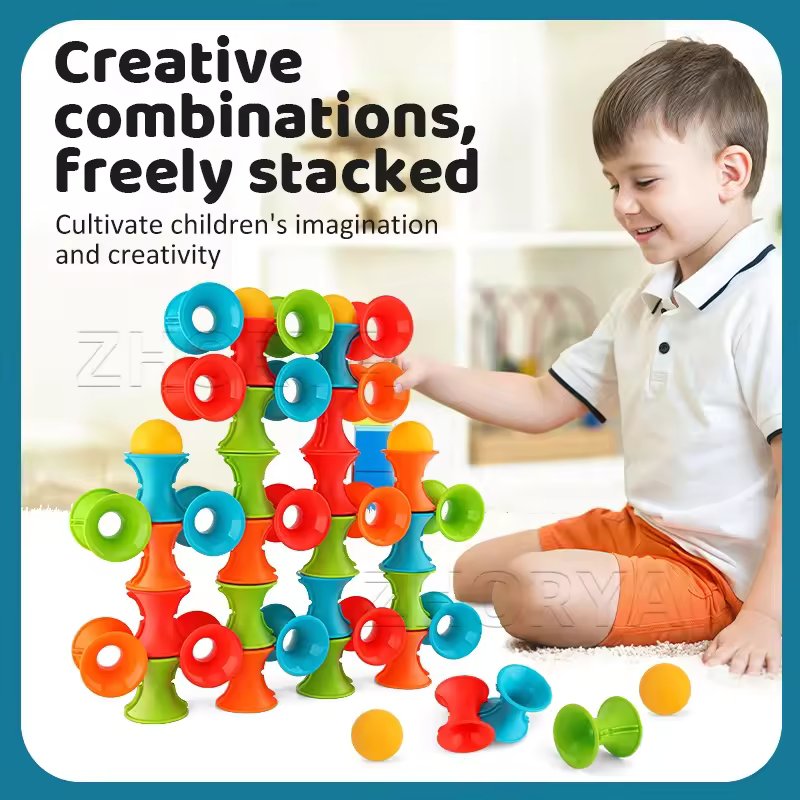 BUILD & STACK SPLICING PUZZLE PLAY SET