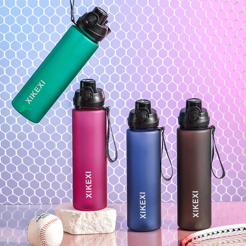 XIKEXI 1L FROSTED PLASTIC WATER BOTTLE