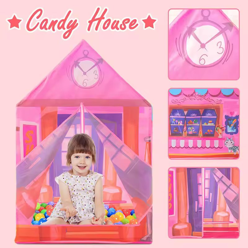 CANDY TENT PLAY HOUSE FOR KIDS
