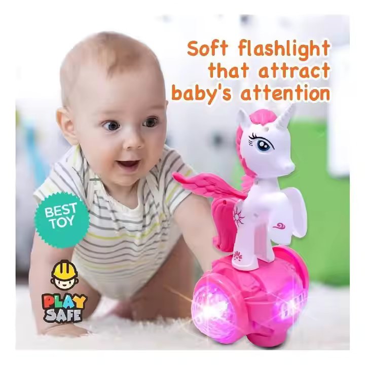 UNICORN MUSICAL DANCING HORSE WITH LIGHTS AND SOUND