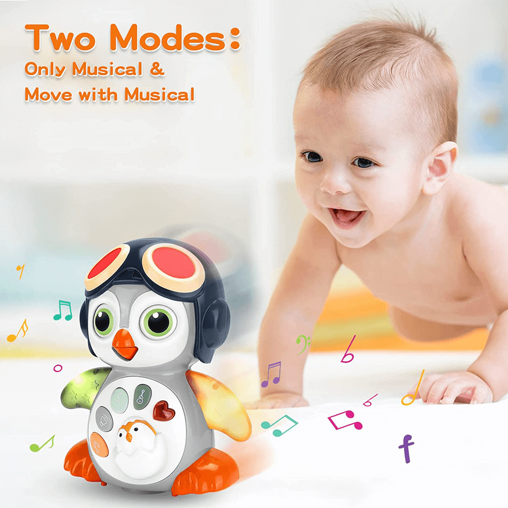 BABY MUSICAL CRAWLING PENGUIN TOY