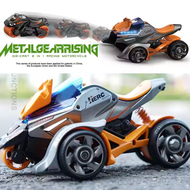 2 IN 1 CATAPULT PULL BACK LAUNCHER BIKE