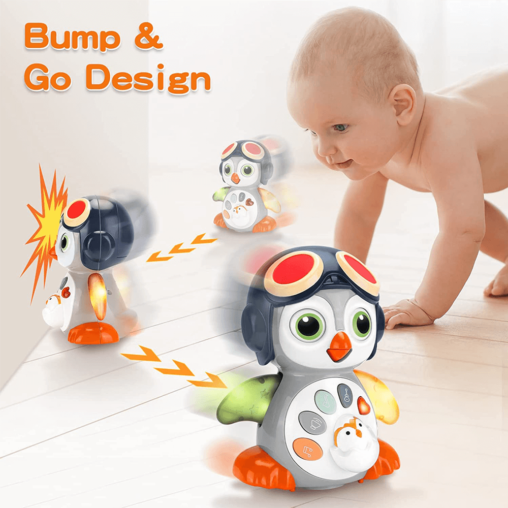 BABY MUSICAL CRAWLING PENGUIN TOY