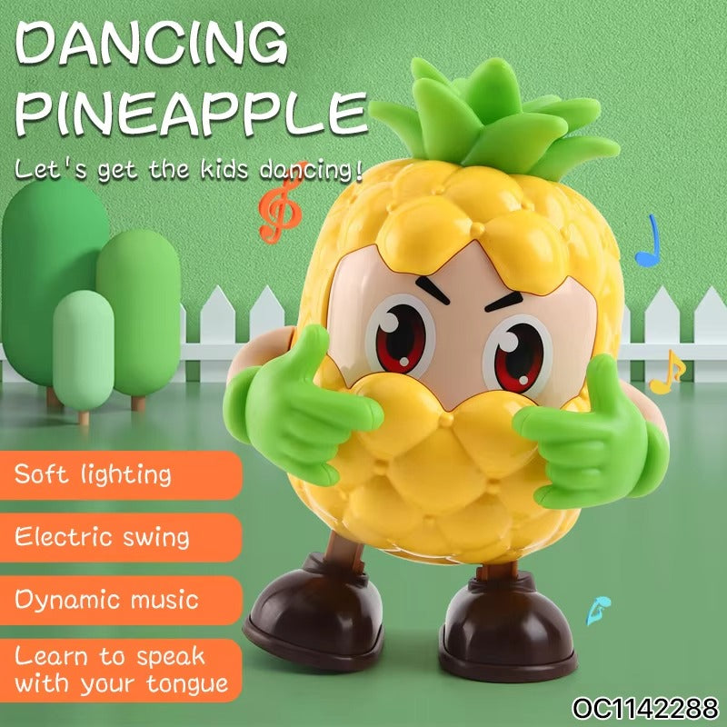 DANCING PINEAPPLE WALKING WITH MUSIC