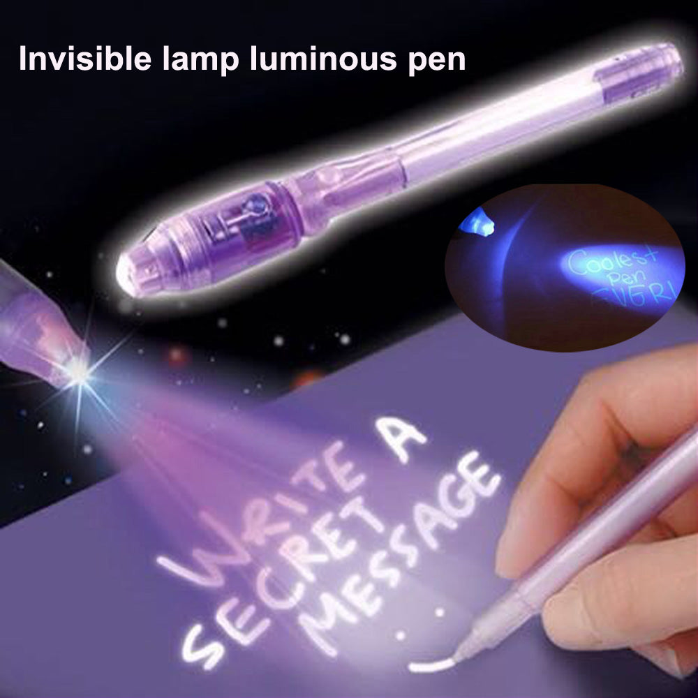 PACK OF 2 - INVISIBLE MAGIC PEN WITH UV-LIGHT