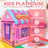 Thumbnail for CANDY TENT PLAY HOUSE FOR KIDS