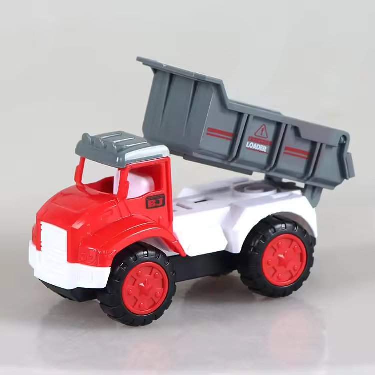 MIXED CONSTRUCTION INERTIA POWERED MINI TRUCK - 8PCS