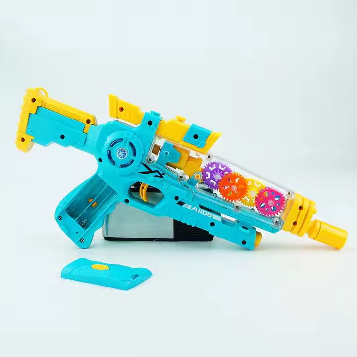 TRANSPARENT GEAR GUN TOY FOR KIDS