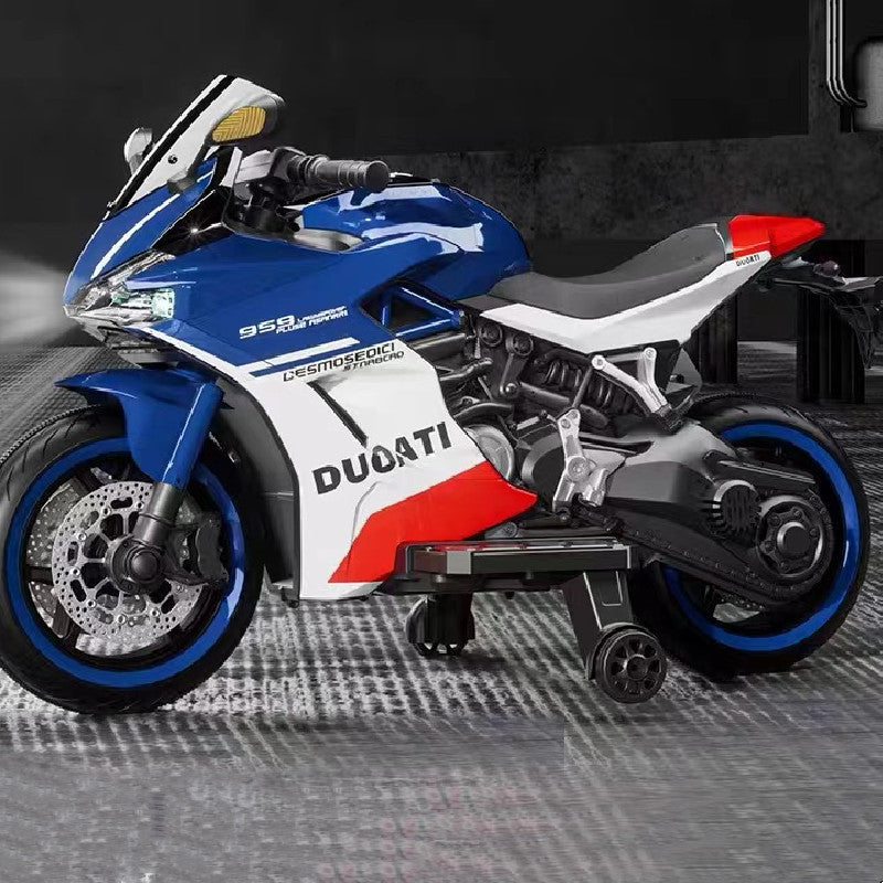 KIDS DUCATI 959 BATTERY OPERATED ELECTRIC RIDE ON BIKE