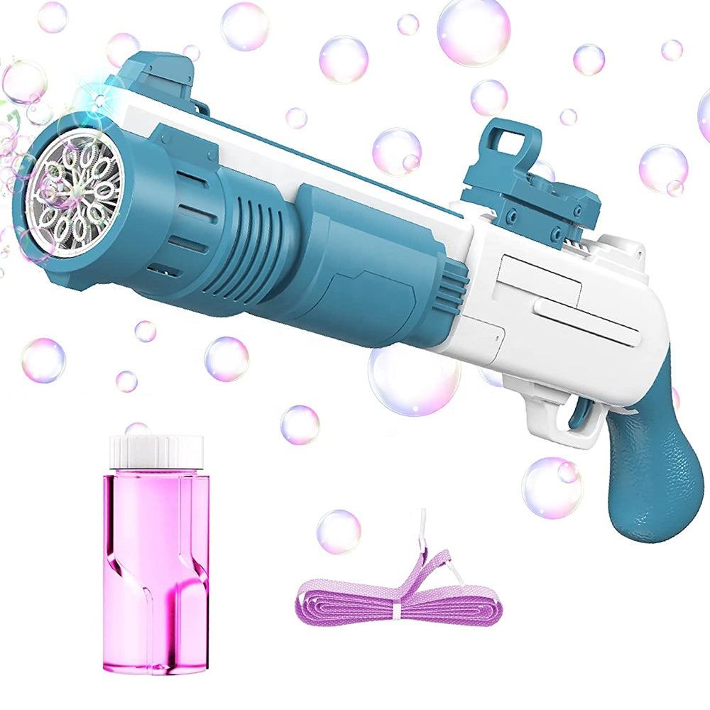 10 HOLES AUTOMATIC CRAZY BUBBLE GUN TOY FOR KIDS