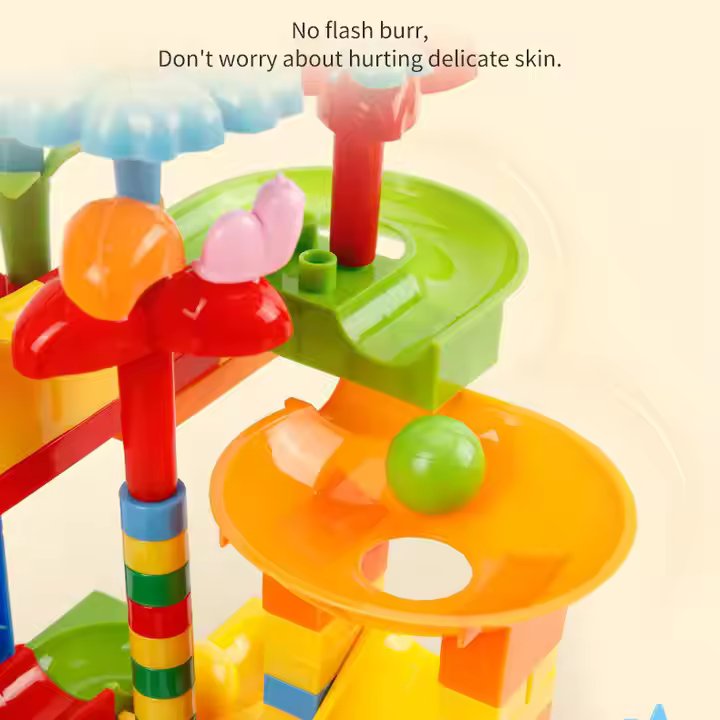 KIDS SLIDEWAY EDUCATIONAL BUILDING BLOCKS - 64PCS