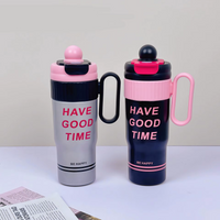 Thumbnail for VACUUM INSULATED STAINLESS STEEL TUMBLER BOTTEL WITH HANDLE ( PACK OF 1 )