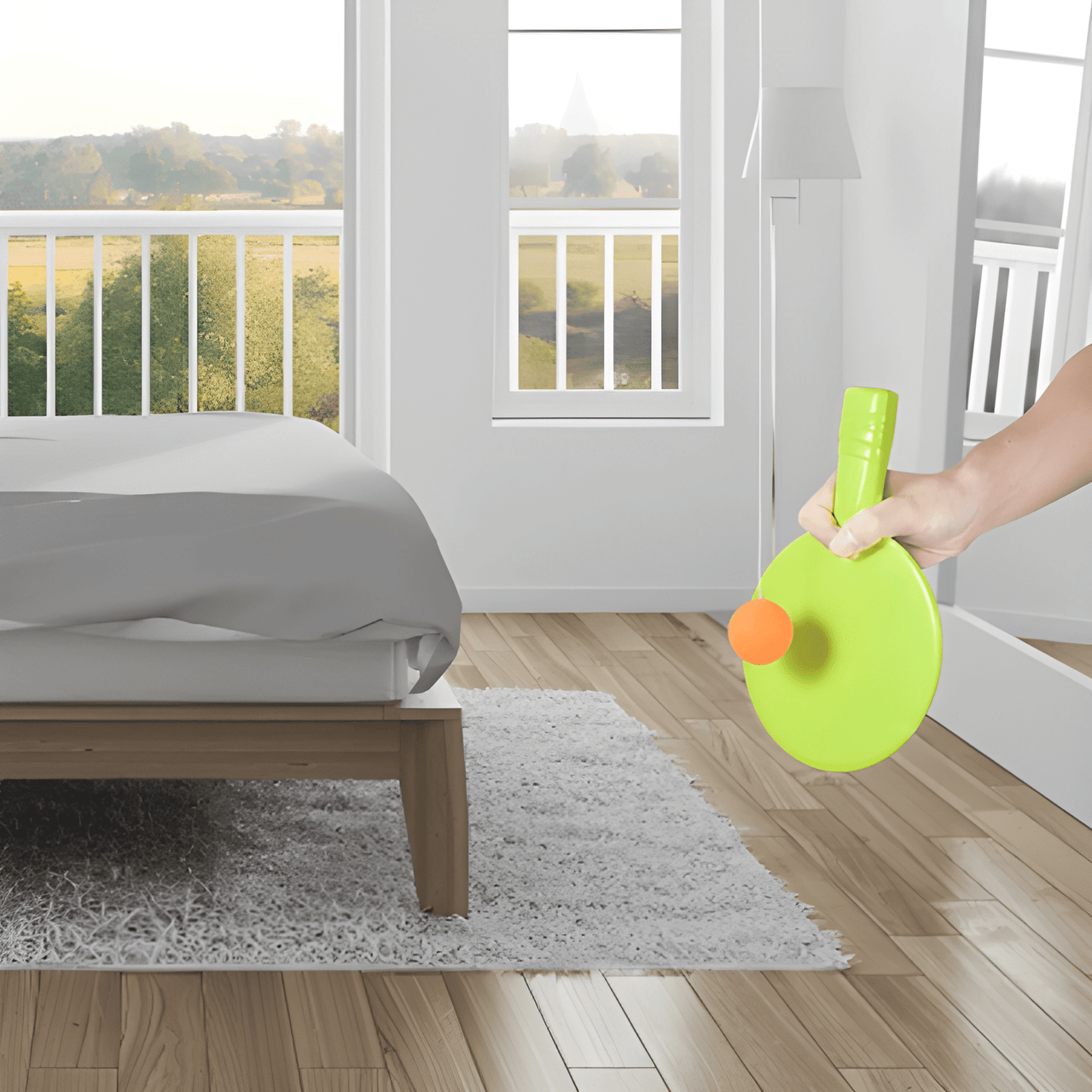 HANGING INDOOR LION TABLE TENNIS TRAINER FOR KIDS