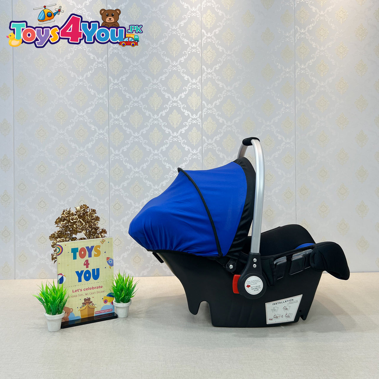 BABY CARRY COT & CAR SEAT WITH ALUMINUM HANDLE