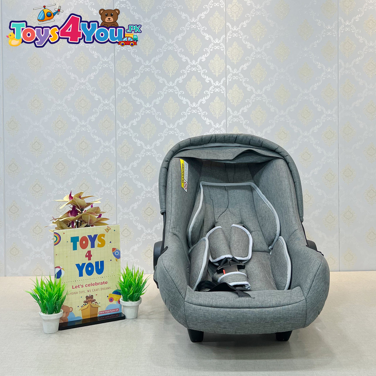 2 IN 1 BABY CARRY COT CAR SEAT WITH ROOF Toys4you.pk