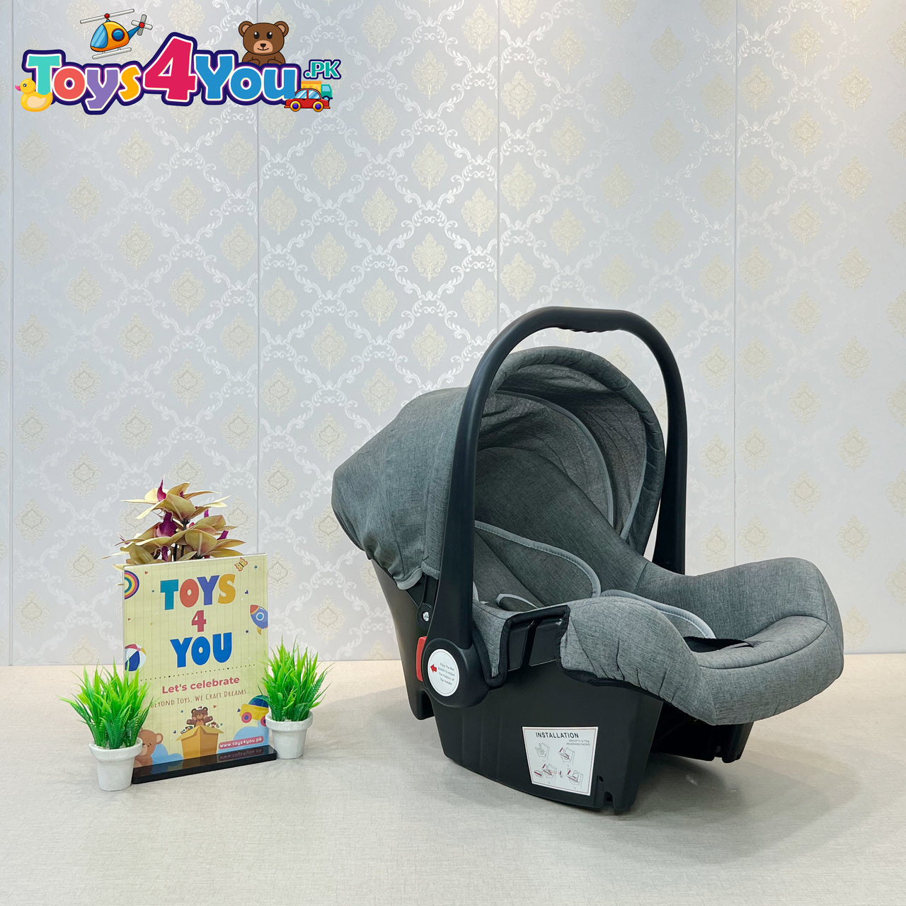 2 IN 1 BABY CARRY COT & CAR SEAT WITH ROOF