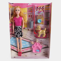 Thumbnail for DOLL SET WITH PETS FOR GIRLS