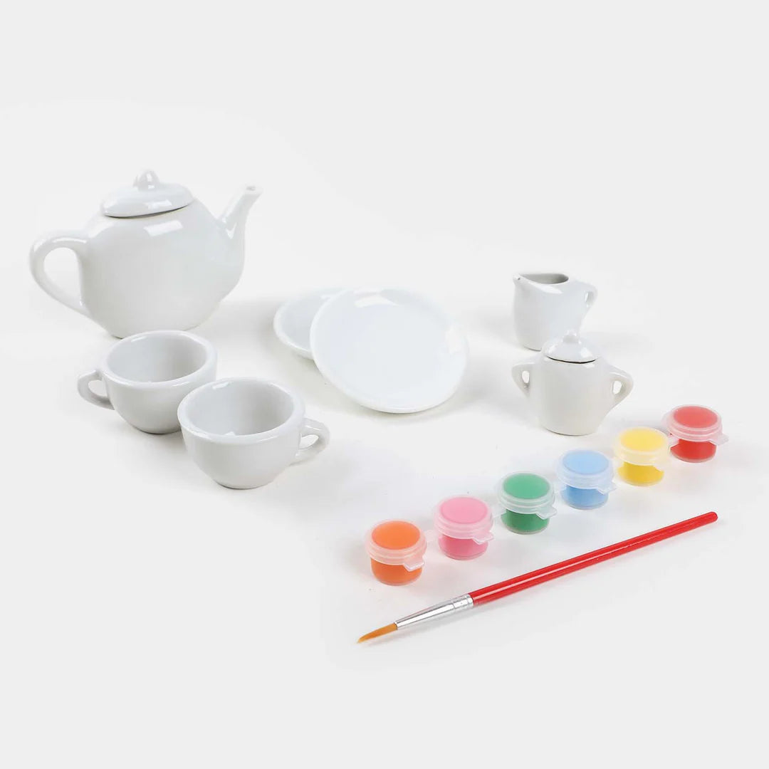 TEA PARTY PAINTING SET FOR KIDS