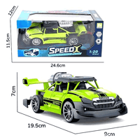 Thumbnail for 1:20 SCALE REMOTE CONTROL CAR WITH LIGHTS & SMOKE
