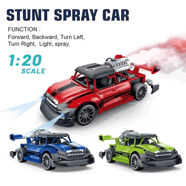 1:20 SCALE REMOTE CONTROL CAR WITH LIGHTS & SMOKE