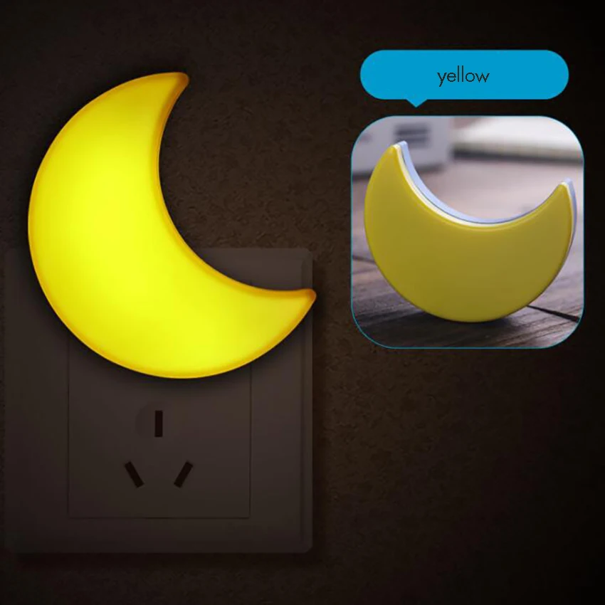 CUTE MOON LED PLUG-IN NIGHT LIGHT